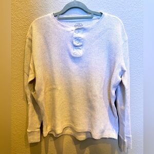 Women's White Long Sleeve Top